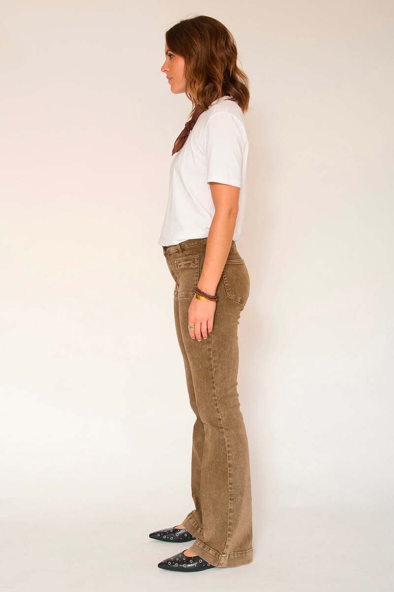 PANTALÓN THE DIANA PACIFIC DRILL COLOR CAMEL 2